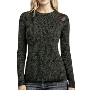 Rag & Bone Cashmere Ribbed Crewneck Sweater Indie Green Scandi Girl XS